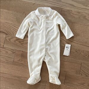 Ralph Lauren Ivory Baby Footie